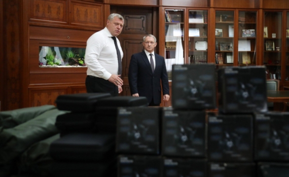 Губернатор Астраханской области Игорь Бабушкин передал спецтехнику пограничникам